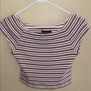 off the shoulder crop top